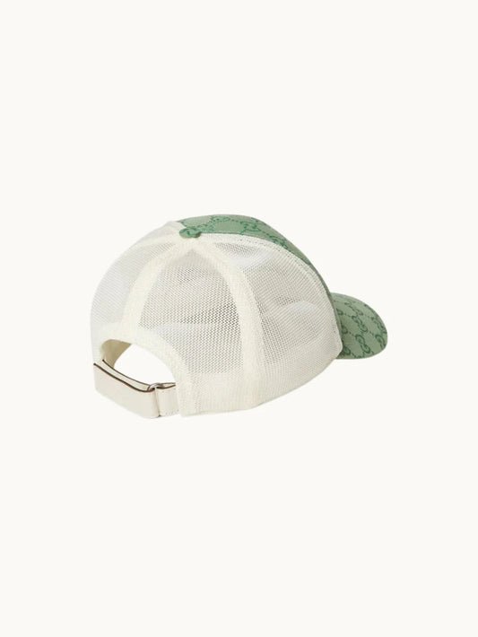 GG GREEN WHITE CANVAS CAP