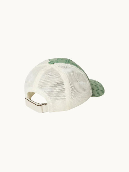 GG GREEN WHITE CANVAS CAP