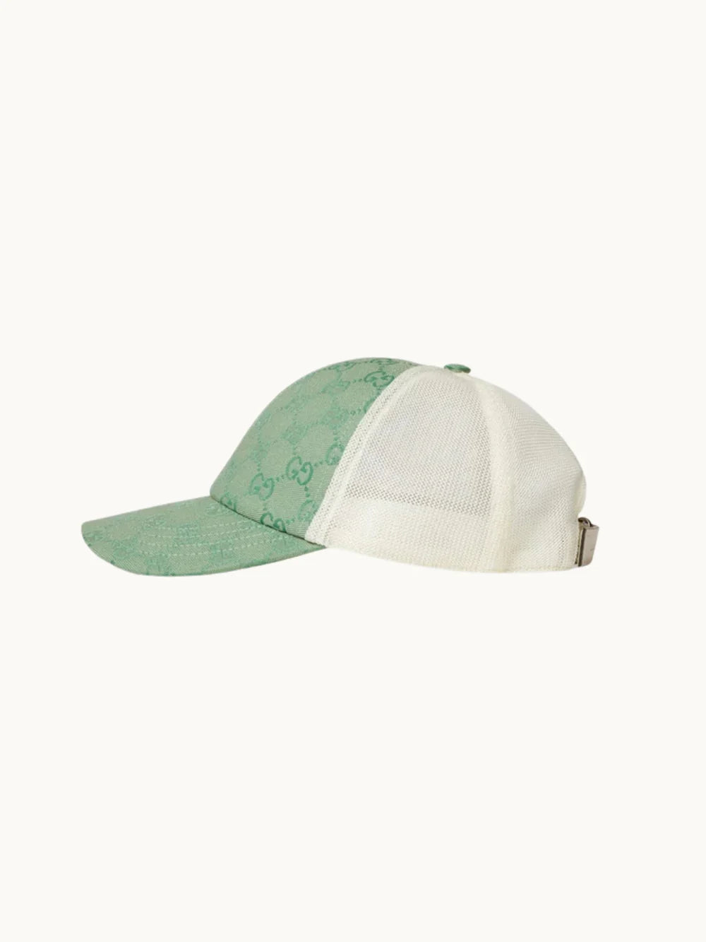GG GREEN WHITE CANVAS CAP