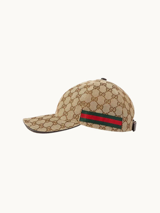 GG CANVAS BASEBALL CAP - CAPS