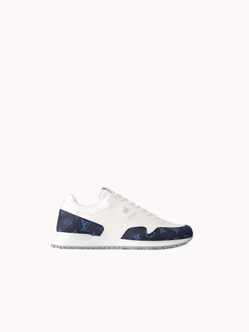 PRDA White Sneaker in Brushed Leather