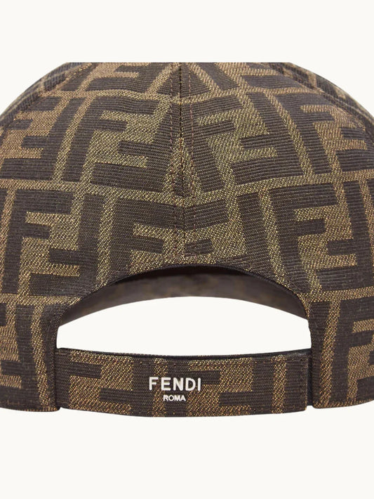 FF Blue Jacquard Fabric Baseball Cap