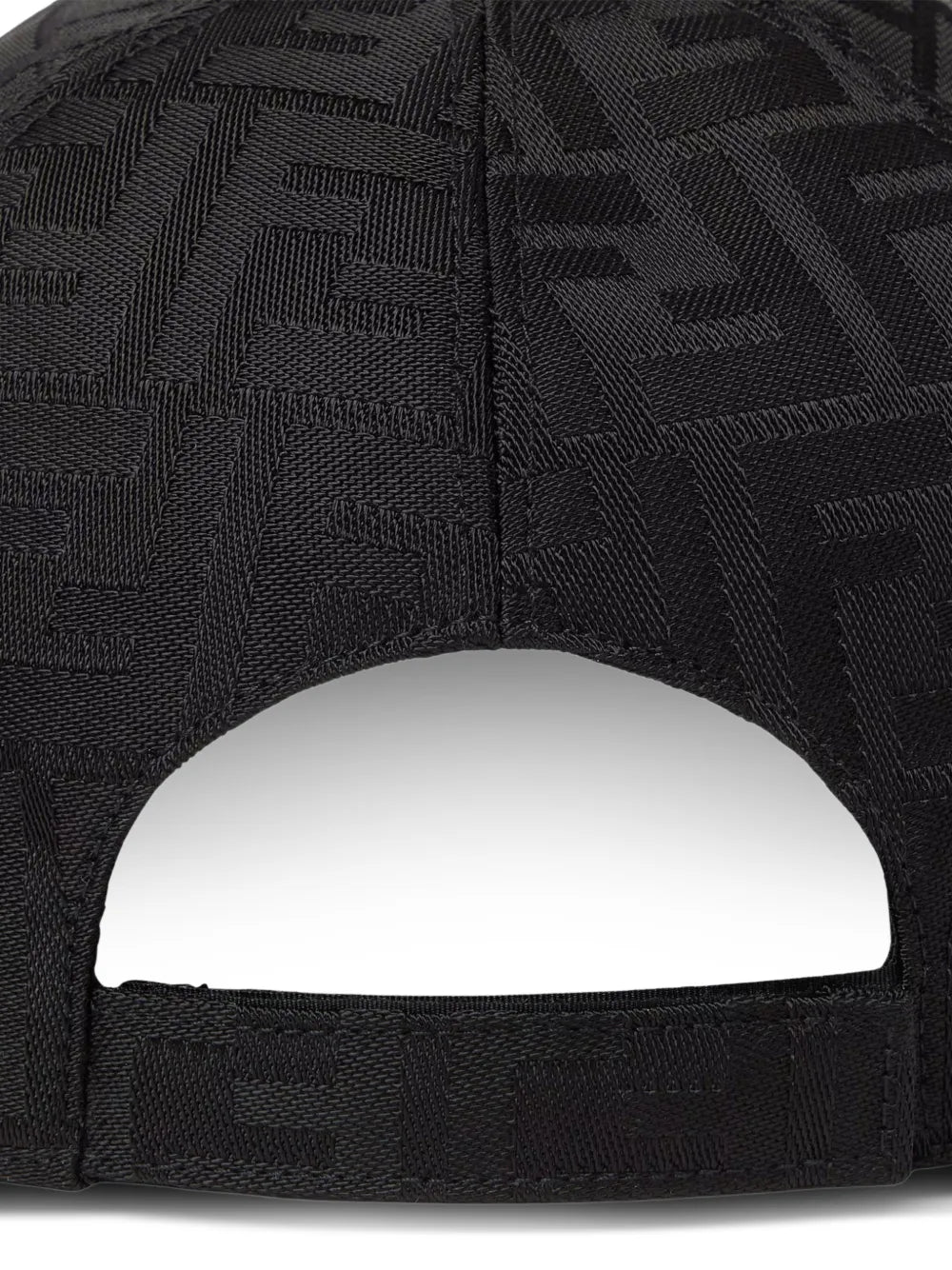 FF Black Jacquard Fabric Baseball Cap