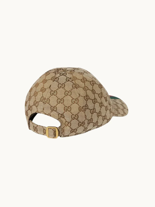 GG Canvas Baseball Cap, Beige