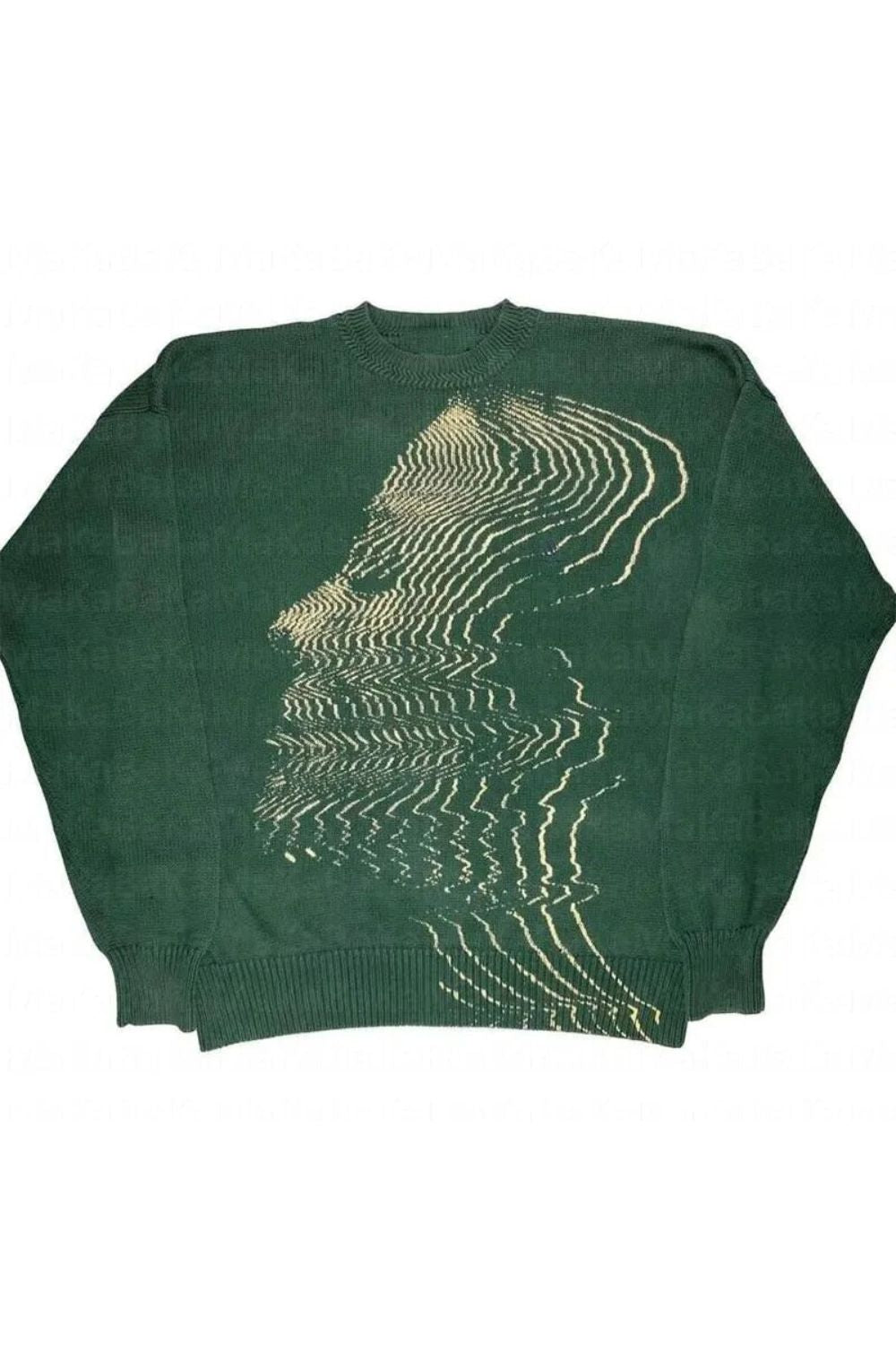 'Vibrations' Graphic Knitted Sweater 1+2 FREE