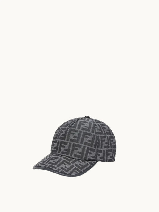 FF Blue Jacquard Fabric Baseball Cap