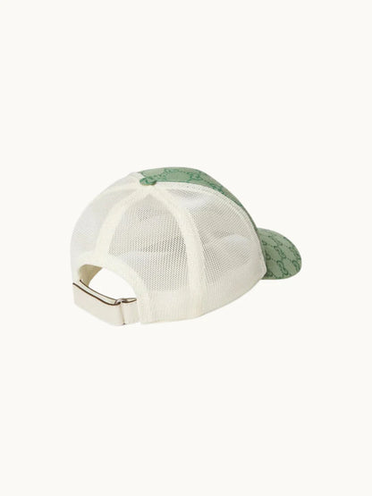 GG GREEN WHITE CANVAS CAP