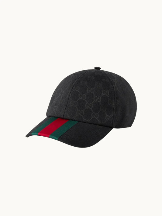 GG CANVAS BASEBALL CAP - CAPS