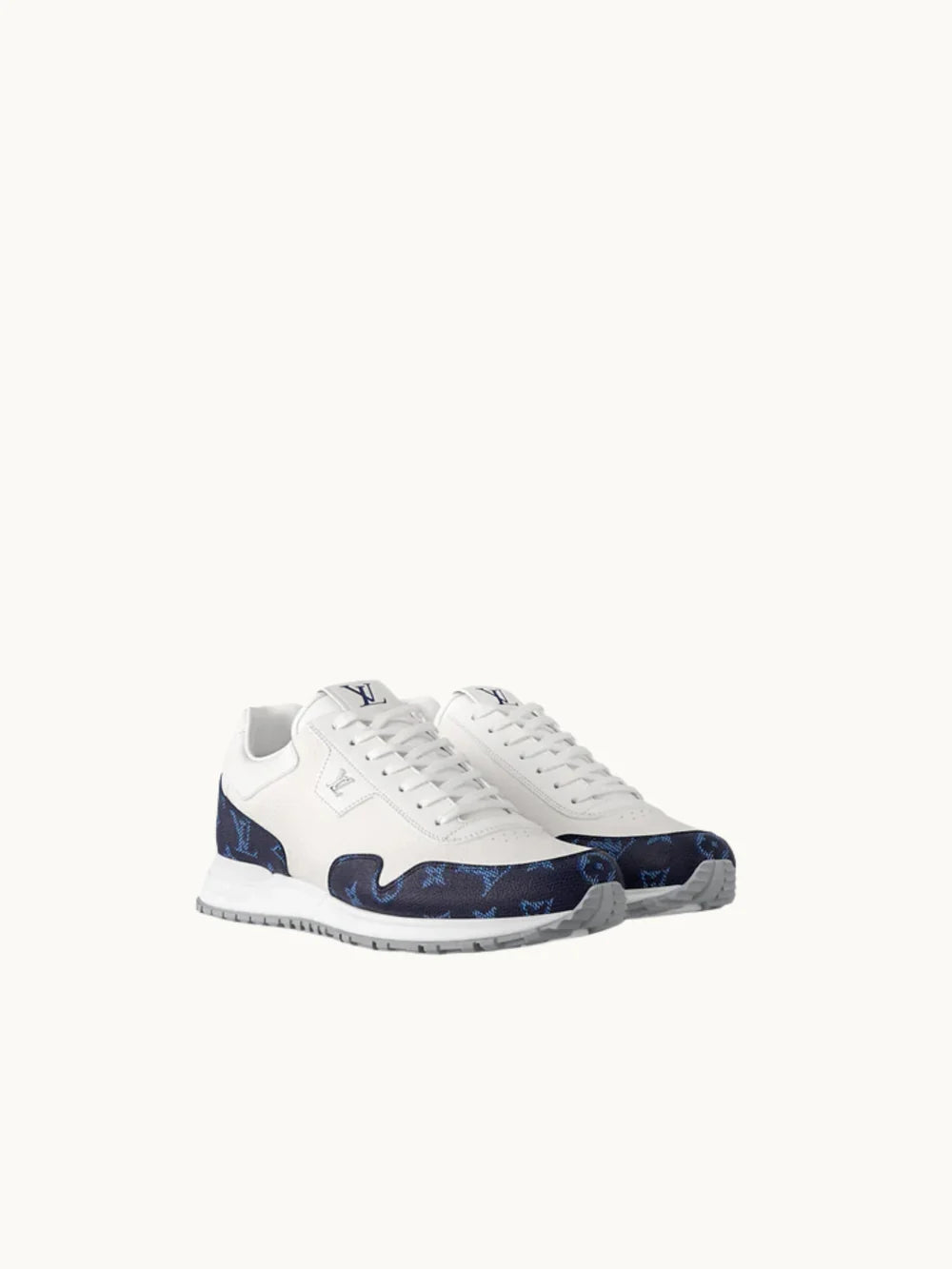 PRDA White Sneaker in Brushed Leather