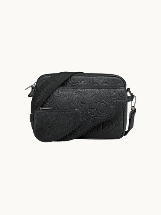 Triple Pouch Leather Saddle