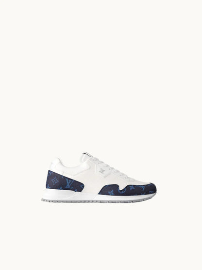 PRDA White Sneaker in Brushed Leather