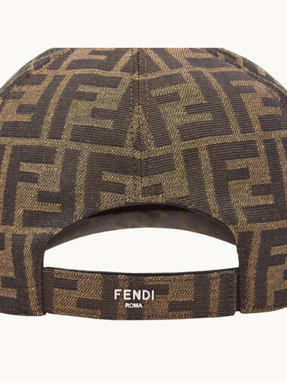 FF Blue Jacquard Fabric Baseball Cap