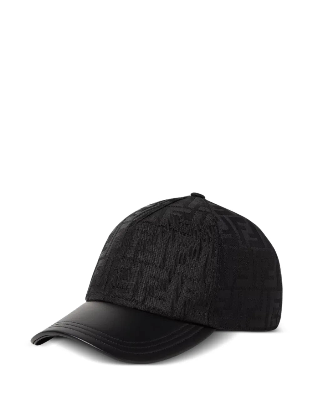 FF Black Jacquard Fabric Baseball Cap
