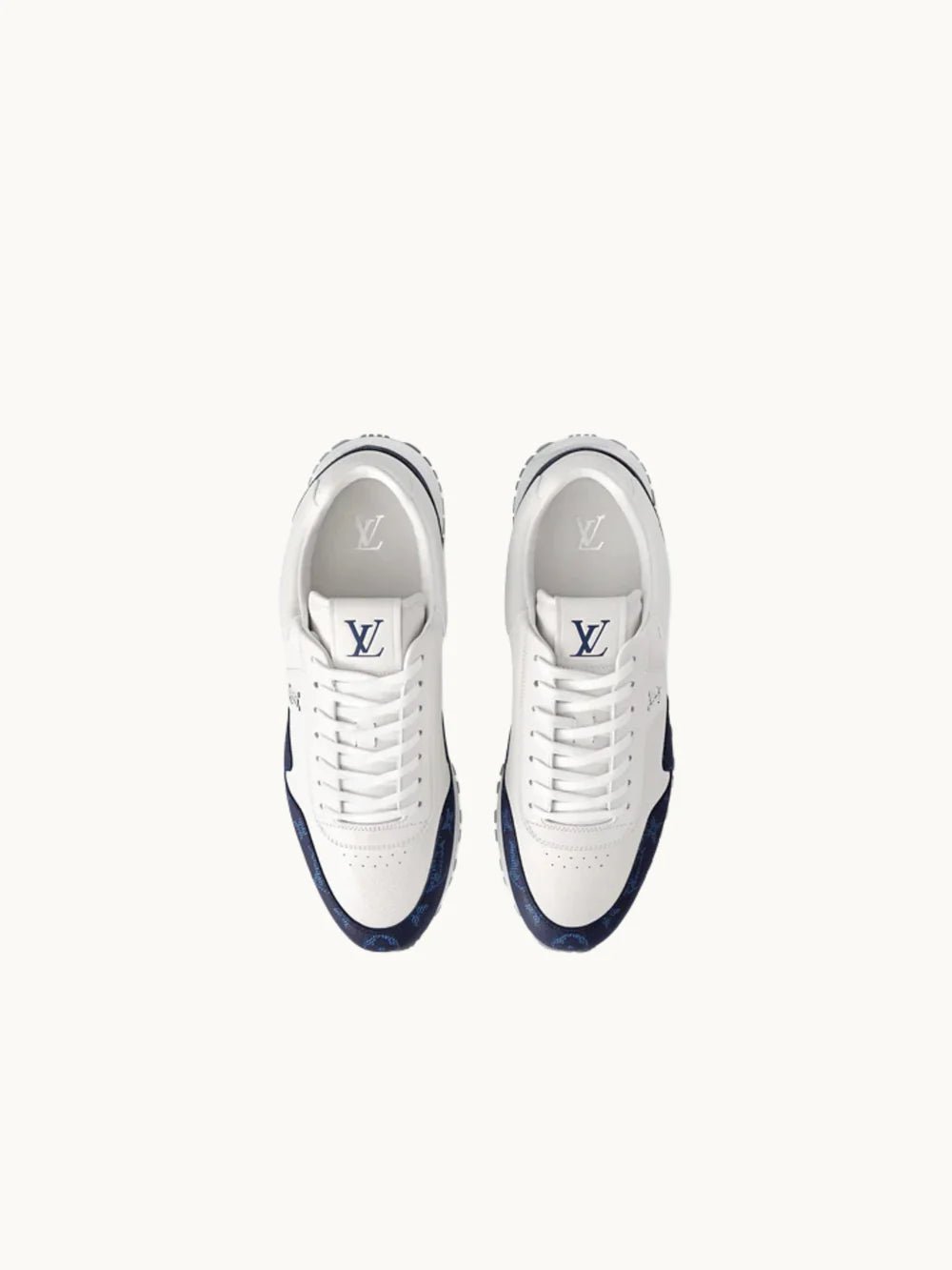PRDA White Sneaker in Brushed Leather