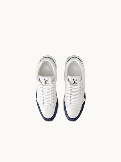 PRDA White Sneaker in Brushed Leather