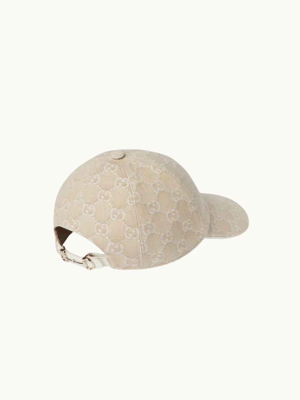 GG Denim Cap with Horsebit Detail