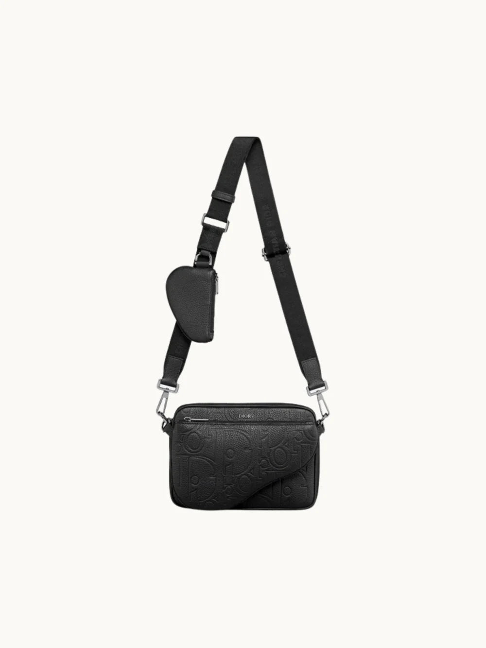 Triple Pouch Leather Saddle