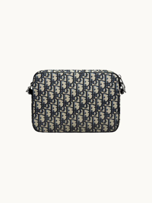 Triple Pouch Saddle Black and Beige