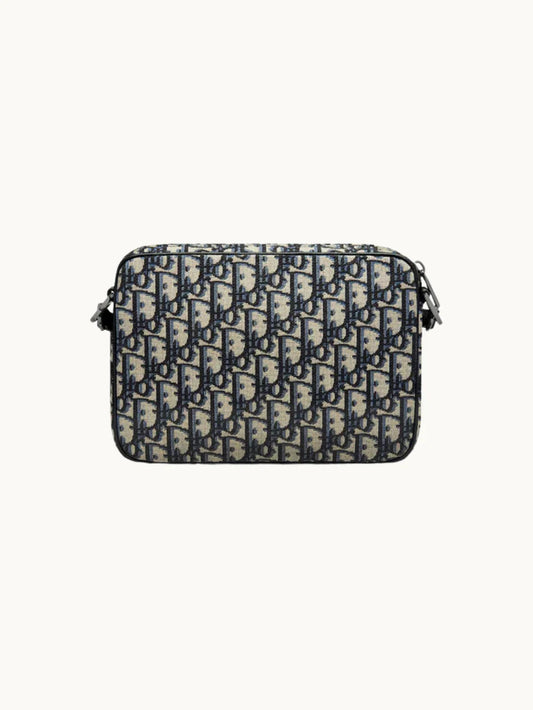 Triple Pouch Saddle Black and Beige