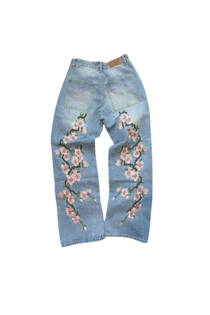 'Blossom' Embroidered Jeans 1+2 FREE