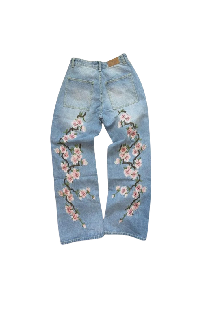 'Blossom' Embroidered Jeans 1+2 FREE